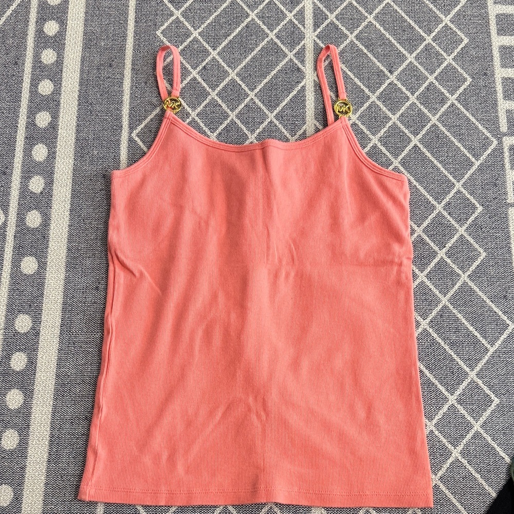 Michael Kors Coral Camisole with Gold Details